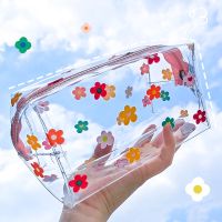 Multifunction Cosmetic Bags Cute Waterproof Transparent Storage Pouch PVC Zipper Travel Makeup Organizer Clear Case Toiletry Bag Toiletries  Cosmetics