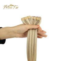 Tape In Human Hair Extensions Straight Seamless Invisible Natural Remy Adhesive Extension Blonde Brown Black 20 pcs