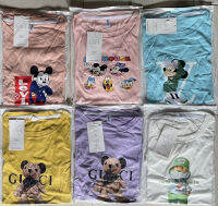 ? เสื้อยืดคอกลม Pastel น่ารักๆ ? Unisex (Free size) เสื้อแขนสั้น เสื่อคู่รัก เสื้อใส่สบาย ?