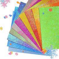 Paper Glitter Paper Gloss Paper for Crafts - 150 Sheets Paper Colourful Square Folding Paper for DIY Skills