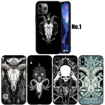 WA16 Demon Satan Goat Head Skull อ่อนนุ่ม Fashion ซิลิโคน Trend Phone เคสโทรศัพท์ ปก หรับ iPhone 7 8 11 12 13 14 Pro XS Max SE X XR Plus SE