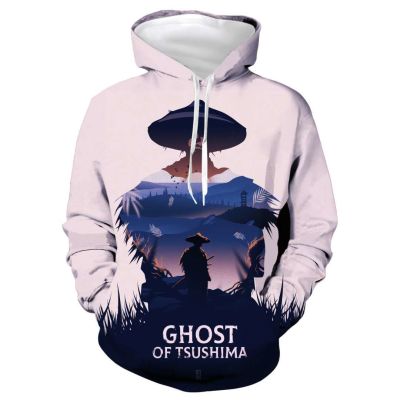 Game Ghost Of Tsushima 3D Printing Casual · Hoodie Sweatshirt