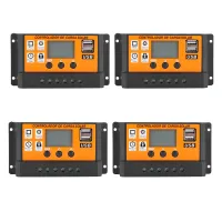 4X 100A MPPT Solar Panel Regulator Charge Controller Auto Focus Tracking 12V/24V