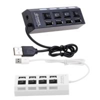 [HOT HAIXWLXKWW 589] 4พอร์ต USB 2.0 Charger Hub อะแดปเตอร์แยกความเร็วสูงพร้อมสำหรับแล็ปท็อป