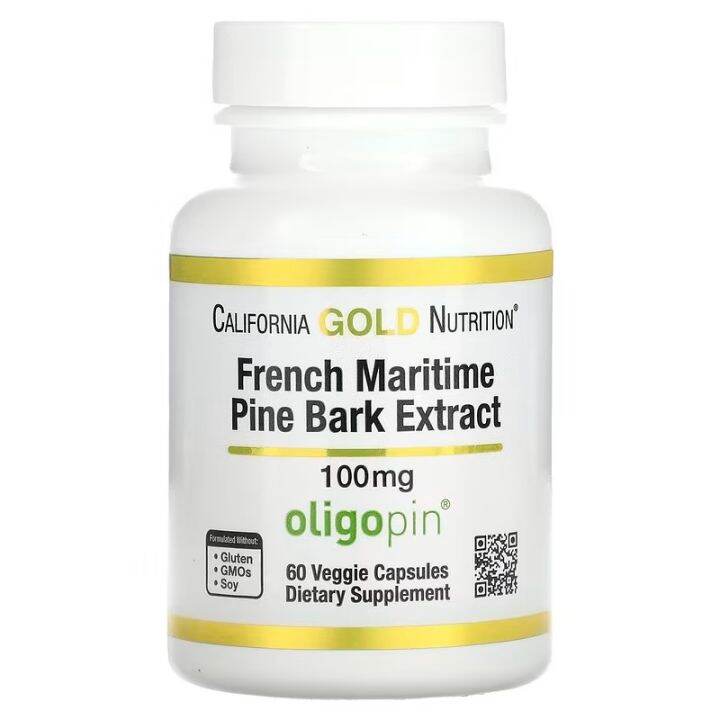 French Maritime Pine Bark, Pycnogenol, 60 Vegan Capsules Lazada PH