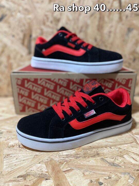 รองเท้าผ้าใบvans-old-skool-เผื่อ1ไซส์-รองเท้าสีดำล้วน-รองเท้าทำงาน-รองเท้ากีฬา-สวยตรงปก100