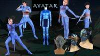 ชุดอวตาร หน้ากากอวตาร อวตาร ชุดเด็ก ชุดผู้ใหญ่ หน้ากาก Avatar Costume For Children Adult and Mask 7C286 7C287 7C288