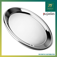 PUJADAS จานทรงรีสแตนเลสขอบม้วน จานขอบม้วน จานทรงรี จานสแตนเลส PUJ1-317