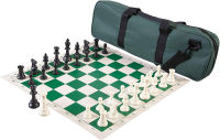 Wholesale Chess Heavy Tournament Triple Weighted Chess Set Combo - Forest Green