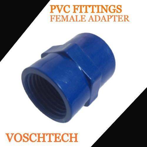 nyebos19do89 PVC blue fittings Female Adapter 1/2” 3/4” 1” | Lazada PH