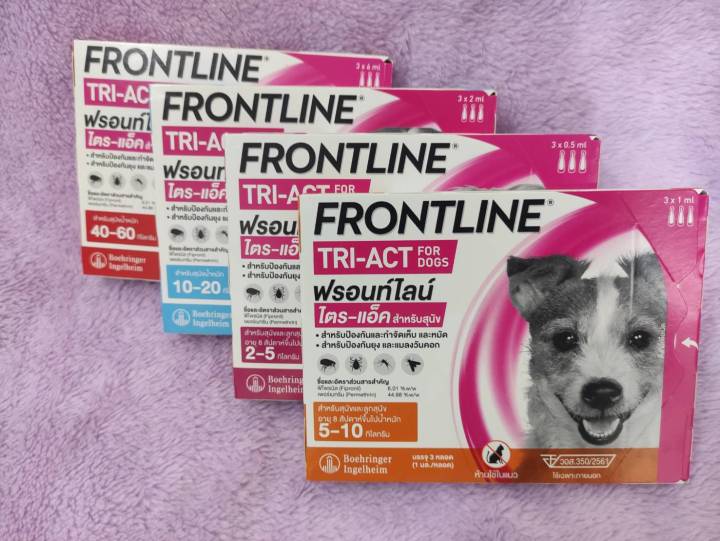 Frontline Tri act for Dog หยอดหลังป้องกันเห็บหมัดสำหรับสุนัข