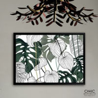 CHIC REPUBLIC CHRISY/45x60,ภาพติดฝาผนัง - สี หลากสี