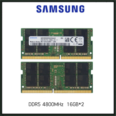 Samsung RAM 16GB×2 DDR5 4800MHz SODIMM Laptop Memory