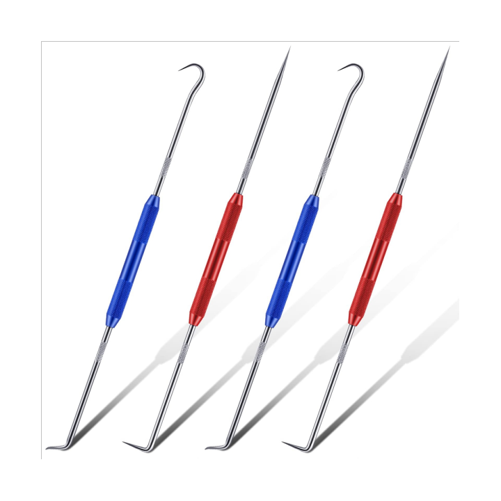 Double Pointed Scriber, Metal Scribe Tool Hook and Pick Tool Set