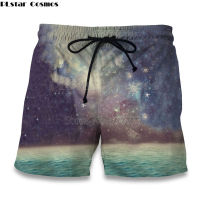 PLstar Cosmos Drop shipping 2018 summer New style Mens Womens Shorts Paisley Nebula Print 3d Casual Cool shorts