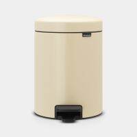 Brabantia ถังขยะสแตนเลสแบบเท้าเหยียบ 5 ลิตร Pedal Bin New Icon 5L, Almond