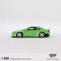 MINI GT 1:64 Model Car Silvia pandem (S15) Alloy Die-Cast Video-GREEN #500 RHD