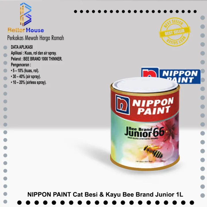 Nippon Paint Cat Besi & Kayu Bee Brand Junior 1 Kg | Lazada Indonesia