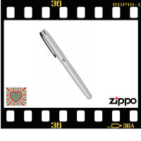 Zippo Silver Brushed Chrome Cap On Off Roller Ball Pen Model: 41120.