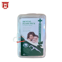 Dentiste Dental Floss Pick เดนทิสเต้ไหมขัดฟันพร้อมด้ามจับ 40 ชิ้น/กล่อง รหัสสินค้าli2639pf