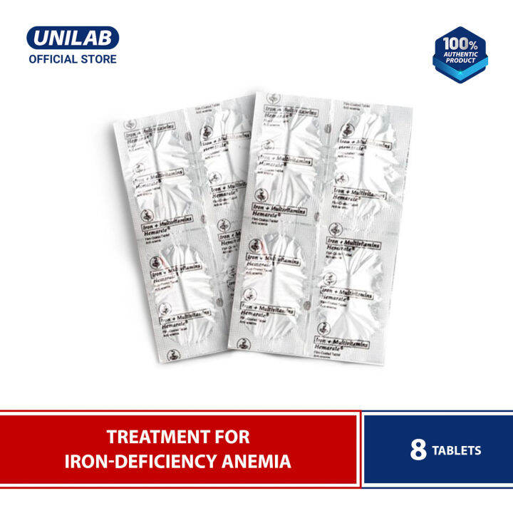 Hemarate 8 Tablets (Treatment Of Iron-Deficiency Anemia) | Lazada PH