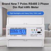 DEFICIT พร้อมไฟแบ็คไลท์ เครื่องวัดพลังงานพลังงาน สามเฟส โวลต์แอมป์วัตต์ Wattmeter มัลติฟังก์ชั่ 380โวลต์ เครื่องมิเตอร์ไฟฟ้า บ้านในบ้าน