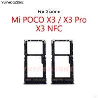 สำหรับ Xiaomi Mi POCO X3 Nfc/ X3 Pro Pocophone ทั่วโลกซิมช่องเสียบบัตรที่ใส่ถาดเครื่องอ่านการ์ดซ็อกเก็ตอะไหล่ LKT37121