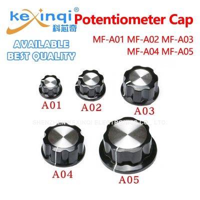 5pcs Bakelite Rotary Switch Knob MF-A01 A02 A03 A04 A05 Potentiometer Hat Cap Dial plate 6mm Bore Diameter