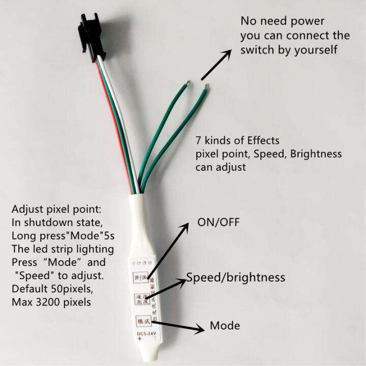 5m-dc12v-ws2811-pixel-strip-light-5050-60ledsm-3825-126ledsm-single-color-white-warm-white-running-water-flowing-horse-race