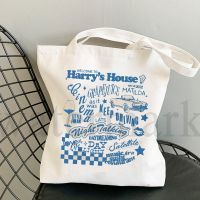 Harry totes House Canvas Bag Bad Bunny Casual Hand Bags Shopping UN VERANO SIN TI Music Album Handbag Print Bag