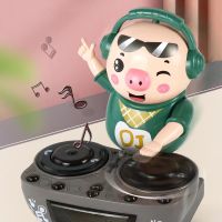 หมูเต้น DJ Pig ของเล่น หมูเต้น ดนตรี ของขวัญสำหรับเด็ก หมูเวที หลายเพลง ดีเจหมู