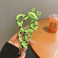 Spot Cartoon Funny Frog Grabbing Shark Clip Fashionable Head Hair Volume Multi -Disc