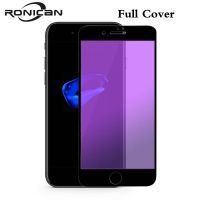 【 New Fire】 RONICAN 9H 2.5D กระจกนิรภัยเต็มรูปแบบสำหรับ iphone Iphone 7 Plus ฟิล์มป้องกันหน้าจอป้องกันแสงสีฟ้าสำหรับ Iphone 7