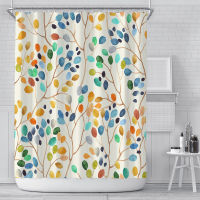 New Autumn Creative Digital Printing Shower Curtain Bathroom Decoration Curtain Shower Curtain Living Room Decoration Curtain