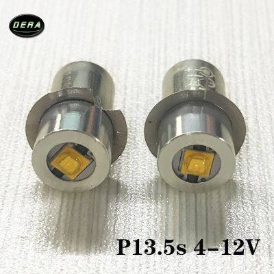 【YF】☒  P13.5s 3watt 4v to 12V 10v 9v 6v 4.5v  led flashlight bulb 3w torch light for driving lights and head