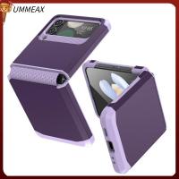 UMMEAX พีซีทีพียู เคส Z flip 3/4/5 ป้องกันการกระแทก บานพับแบบบานพับ ตัวป้องกันโทรศัพท์มือถือ ของใหม่ ชุดเกราะป้องกัน ฝาปิดโทรศัพท์ สำหรับ ซัมซุงกาแล็คซี่ โทรศัพท์สำหรับโทรศัพท์