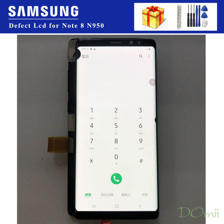 Original N950 Lcd For Samsung Galaxy Note 8 Lcd N950u N950f Display Touch Screen Assembly With 0491