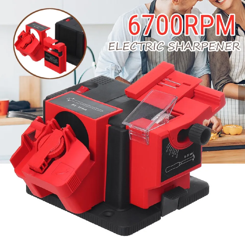 Multifunction Electric Knife Sharpener Drills Sharpening Machine Knife Scissor  Sharpener Power Household Grinding Tools EU/ US