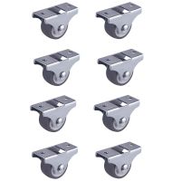 8 Pcs Office Chair Caster Wheels Soft Safe Chair Rollers Replacement for Desk Floor Mats Furniture Hardware Universal