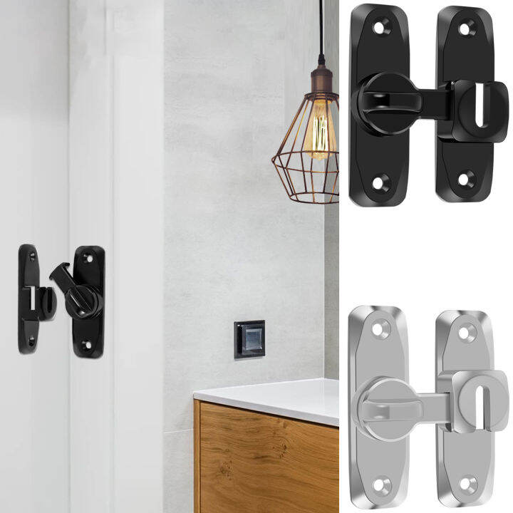 90°/180° Flip Barn Door Lock Zinc Alloy Flip Gate Latch Security Door