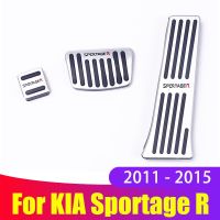 แป้นเหยียบน้ำมันอลูมิเนียมสำหรับรถยนต์ KIA Sportage R 2011 2012 2013 2014อุปกรณ์เสริม2015