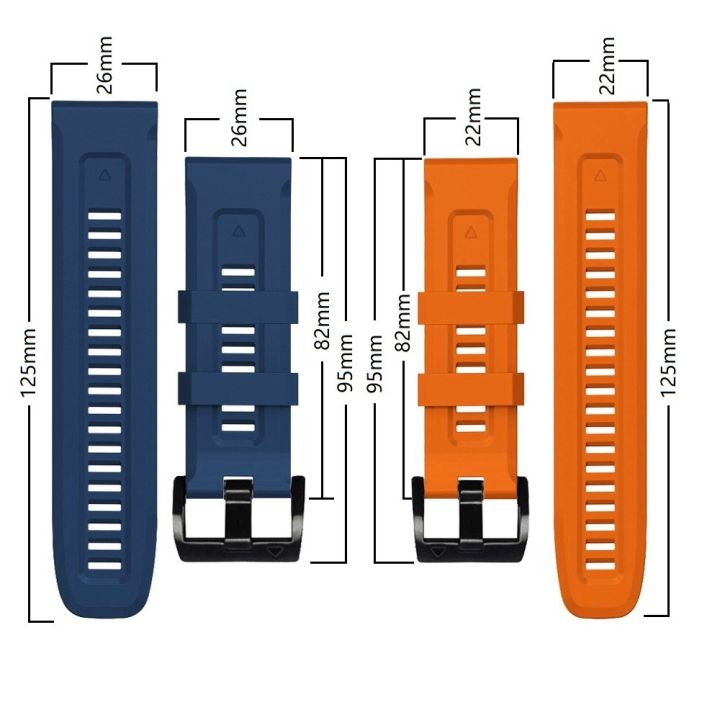 สำหรับ-garmin-fenix-5x-puls-ซิลิโคน26มม-สายนาฬิกาข้อมือสีบริสุทธิ์แนวสปอร์ต-สีเหลือง