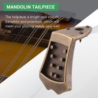 Bronze Metal Triangle Mandolin Tailpiece Parts for 8 String Arched Top Mandoline Replacement