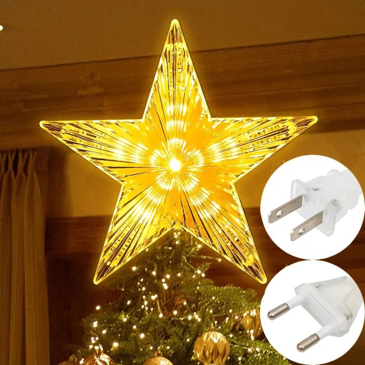 17x18cm Christmas Tree Top Star LED Glowing Light Holiday New Year Five   4d3209e490b0b3326b1b21ad13f00aca  720x720q80 