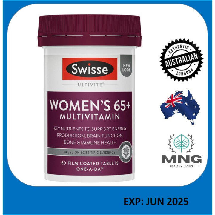 Swisse Ultivite Womens 65+ Multivitamin 60 Tablets | Lazada