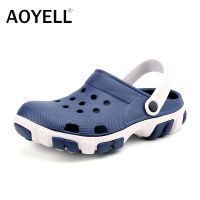 AOYELL 2020รองเท้าแตะสำหรับชายกลางแจ้งสไตล์Crocsรองเท้าแตะลำลองยางรองเท้าแตะฤดูร้อนสำหรับชายชายหาดรองเท้าน้ำดำน้ำว่ายน้ำรองเท้าCrocผู้ชายรองเท้าแตะกีฬารองเท้าสำหรับชาย