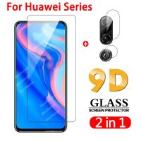 2 in 1 screen prtector glass For Huawei Y9 Prime 2019 camera protective glass For Huawei y5 y6 y7 Y9 pro prime 2019 Y6P 2020