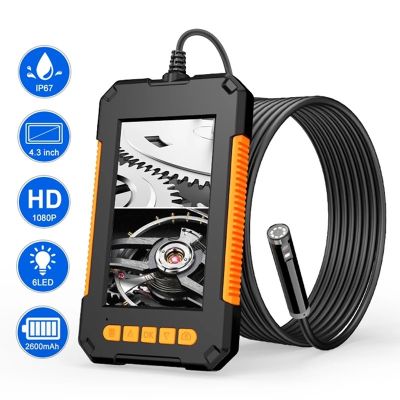 P40 8mm Single Dual Industrial Endoscope 1080P 4.3 " IPS LCD Digital Inspection Camera With 8 LED For Car Sewer