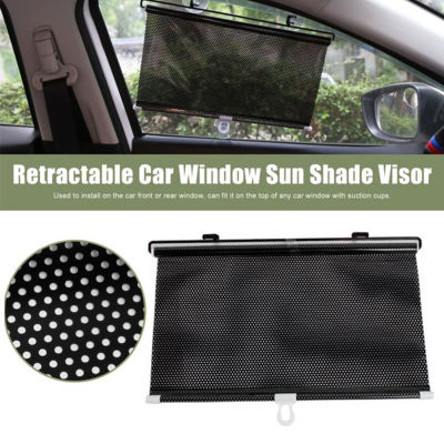 Front Rear Lightweight PVC Easy Install Privacy Protection Home Office Block Sunlight With Suction Cups Universal Removable Retractable Car Curtain