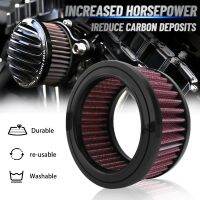 ♗◐℡ Motorcycle Air Cleaner Intake Filter Universal Replacement Element Moto Accessories For Harley Sportster XL883 1200 48 2004-2018